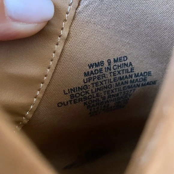 NWT SO Barb Ankle Boots, Brown - Picture 7 of 8